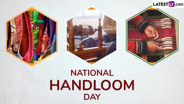 National Handloom Day 2024 Wishes: Nitin Gadkari, Pralhad Joshi, Others Extend Greetings on Day That Celebrates Weavers and Handloom Artists of India