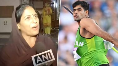 Neeraj Chopra's Mother Calls Arshad Nadeem 'Hamara Ladka', Praises Her Son For Silver Medal Win in Men's Javelin Throw At Paris Olympics 2024 (Watch Video)