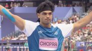 How To Watch Neeraj Chopra’s Event at Paris Olympics 2024 Free Live Streaming Online? Get Live Telecast Details of Men’s Javelin Throw Final