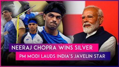 PM Narendra Modi Congratulates Neeraj Chopra for Winning Silver Medal, Says ‘Excellence Personified’