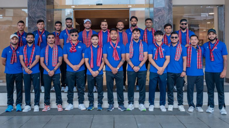 Nepal Cricket Team Departs for India, To Train at NCA Ahead of ICC Men's Cricket World Cup League 2 (See Pics)