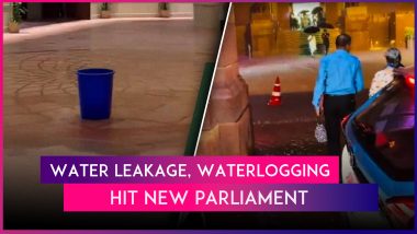 New Parliament Hit by Waterlogging, Water Leakage, Say Opposition MPs; Adjournment Motion Moved for Inspection