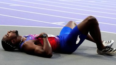 Noah Lyles' Mother Keisha Bishop Reveals Stade de France Security Refused to Call Doctor As American Sprinter 'Gasped for Air' After Paris Olympics 2024 200 M Sprint Final (See Post)