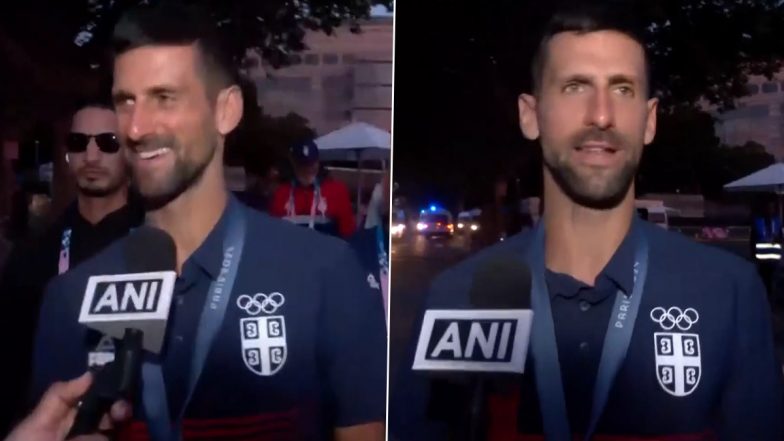 'Beautiful Nation,' Novak Djokovic Praises India After Winning His First Olympic Gold Medal in Paris Summer Games 2024 (Watch Video)