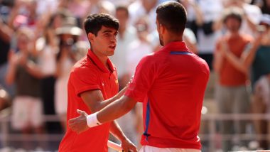 Novak Djokovic's Great Gesture: Paris Olympics 2024 Gold Medal Winner Pens Inspiring Message For Carlos Alcaraz After Beating the Spanish Tennis Star in Final (See Post)