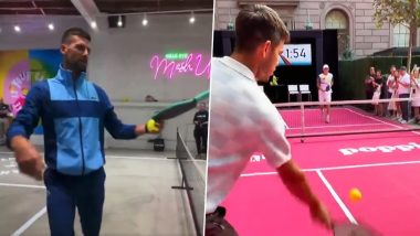 Novak Djokovic, Carlos Alcaraz and Other Tennis Stars Play Pickleball Ahead of US Open 2024; Videos Go Viral