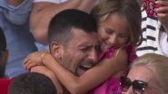 Emotional Novak Djokovic Breaks Down, Hugs Daughter Tara in the Crowd After Winning Gold Medal in Men’s Singles Tennis at Paris Olympics 2024 (Watch Video)