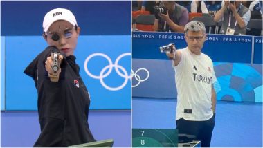 Kim Ye-ji and Yusuf Dikec Are Paris Olympics 2024 Coolest Shooters! South Korean and Turkish Shooters Win Silver Medal, Become Viral Sensation for Their Badass Demeanour