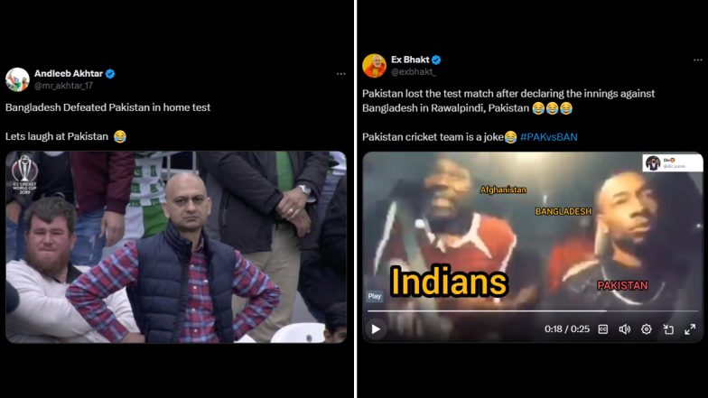 PAK vs BAN Funny Memes Go Viral After Bangladesh Secure First-Ever Test Victory Over Pakistan