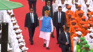 Independence Day 2024: PM Narendra Modi Greets Spectators, Interacts With Students After 78th Independence Day Address (Watch Video)