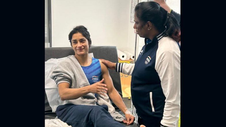 Vinesh Phogat Health Update: PT Usha Meets Star Wrestler In Hospital As She Recovers from Dehydration Following Paris Olympics 2024 Disqualification (See Pic)