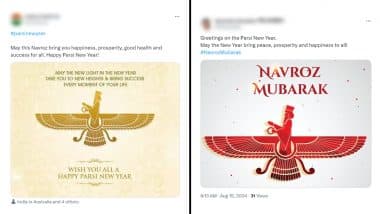 Parsi New Year 2024 Wishes and Greetings: Netizens Flood X With Navroz Mubarak Messages, Quotes, Wallpapers and Images