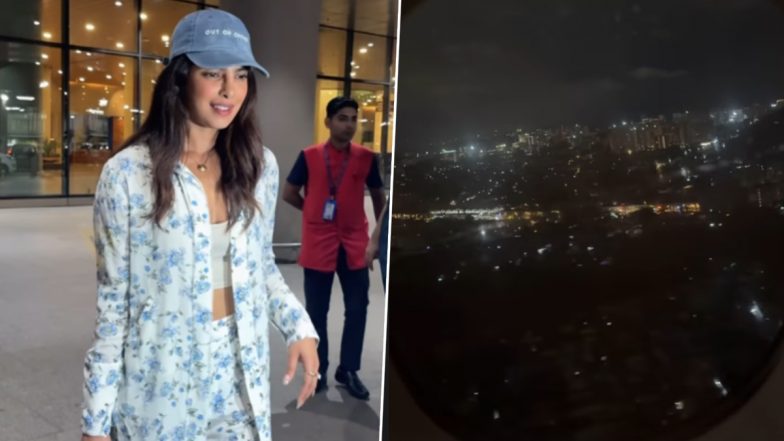 ‘Mumbai Meri Jaan’: ‘Paani’ Producer Priyanka Chopra Shares Stunning City View From Flight Upon Arriving in India (View Pic)