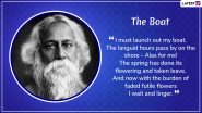 Rabindranath Tagore Death Anniversary 2024: From 'The Boat' to 'Freedom,' Honour Kabiguru by Remembering His Renowned Poems of All Time