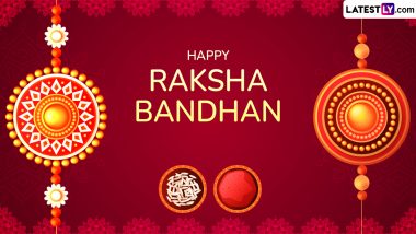 Raksha Bandhan 2024 Images and Happy Rakhi HD Wallpapers for Free Download Online: Share Rakshabandhan Photos, WhatsApp Messages, Stickers and GIFs With Your Siblings