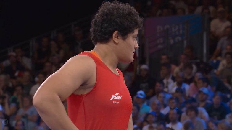 Reetika Hooda Advances to Quarterfinal of Women's Wrestling Freestyle 76 Kg Event at Paris Olympics 2024, Defeats Hungary's Nagy Bernadett on Technical Superiority