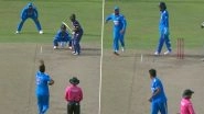 Rohit Sharma Hilariously Charges at Washington Sundar After He Stops Twice While Delivering a Ball During IND vs SL 2nd ODI 2024 (Watch Video)