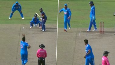 Rohit Sharma Hilariously Charges at Washington Sundar After He Stops Twice While Delivering a Ball During IND vs SL 2nd ODI 2024 (Watch Video)