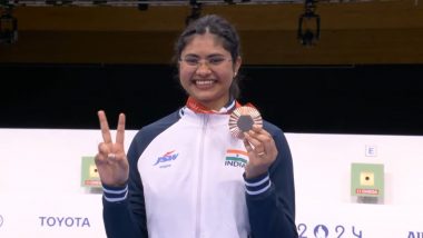 Rubina Francis Wins Bronze in Women's 10 M Air Pistol SH1 at Paris Paralympics 2024, Becomes First Indian Female Para-Athlete to Win Medal in Pistol Event at Paralympic Games