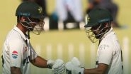 PAK vs BAN 1st Test 2024: Saud Shakeel, Saim Ayub Help Pakistan Reach 158&ndash;4 on Rain-Hit First Day of Opening Test Against Bangladesh