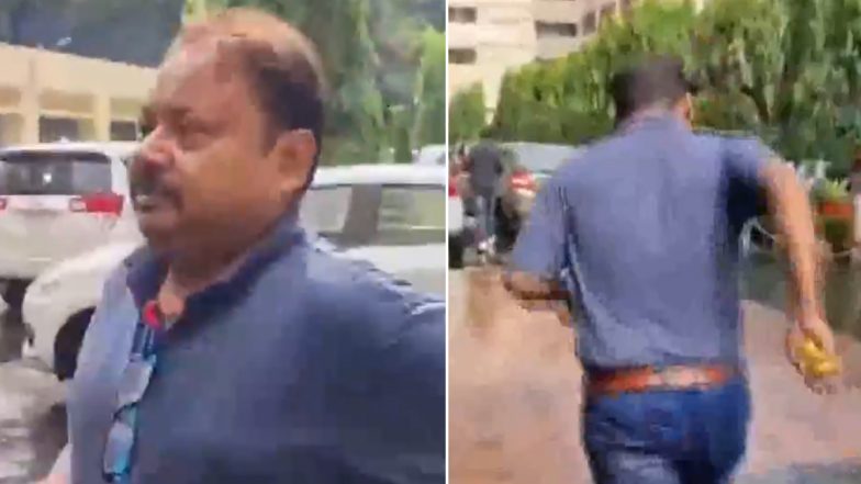 Kolkata Doctor Rape-Murder Case: Close Associate of Accused Sanjay Roy Seen Sprinting and Reaching CBI’s Special Crime Branch Office in Kolkata, Video Surfaces