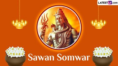 Sawan Somwar 2024 Greetings: Share Happy Sawan Wishes, WhatsApp Messages, Lord Shiva HD Images and Wallpapers To Celebrate Holy Monday in Shravan Month