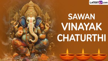 Sawan Vinayaka Chaturthi 2024 Wishes: Send Messages, Vinayak Chaturthi HD Images, Greetings and Wallpapers To Celebrate the Day Dedicated to Lord Ganesha