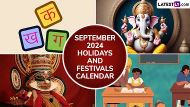 September 2024 Festivals, Events and Holidays Calendar: Ganesh Chaturthi, Onam, Teachers' Day and International Day of Democracy – Complete List of Important National and International Days and Dates