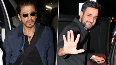 Shah Rukh Khan Attends Siddharth Anand’s Birthday Bash in Mumbai, Dispels US Eye Treatment Rumours (Watch Video)