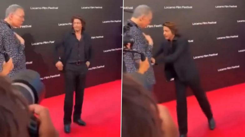 Did Shah Rukh Khan Push an Elderly Man During Locarno Film Festival Red Carpet Photocall? Viral Video Sparks Mixed Reactions!