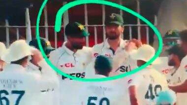 Viral Video Claims Rift Inside Pakistan Team As It Shows Shaheen Shah Afridi Shrugging Off Shan Masood's Hand From His Shoulder During PAK vs BAN 1st Test 2024