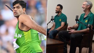 Shan Masood, Jason Gillespie Praise Pakistan's Paris Olympics 2024 Gold Medallist Arshad Nadeem, Intend to Invite Him to Dressing Room for Pep Talk (Watch Video)