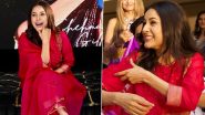 Shehnaaz Gill Raises the Bar for Ethnic Fashion Goals, Actress Mesmerises in Stunning Red Salwar Suit (View Pics and Video)