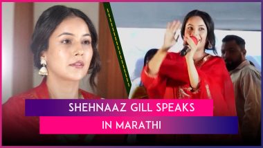 Shehnaaz Gill Enthrals Fans by Speaking In Marathi at a Dahi Handi Event in Mumbai; Actress Dances Her Heart Out to the Song ‘Zingaat’