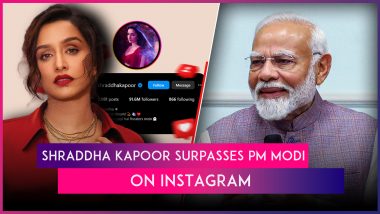 Shraddha Kapoor Surpasses PM Modi on Instagram; Priyanka Chopra Tops the List of Most Followed Indian Actors