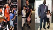 How Tall Is Simone Biles? Old Pictures and Videos of the Champion American Gymnast Next to Shaquille O'Neal, LeBron James and Others, Depicting Startling Height Difference Resurface Amid Paris Olympics Action