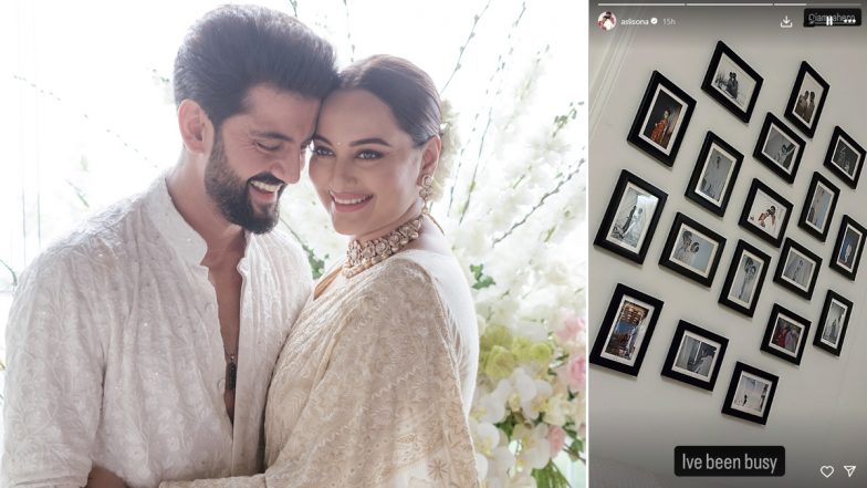 Sonakshi Sinha Shares Glimpse of Newly Decorated Mumbai Home, Featuring Wedding Photos With Zaheer Iqbal