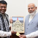 Sudarsan Pattnaik Meets PM Narendra Modi in Delhi After Winning Gold Medal at International Sand Sculpture Championship in Russia (See Pic and Video)