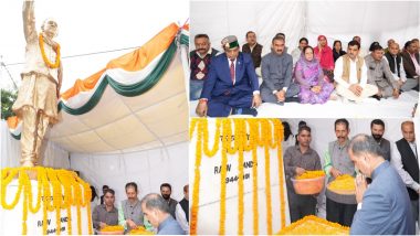 Rajiv Gandhi Birth Anniversary 2024: Himachal CM Sukhvinder Singh Sukhu Pays Floral Tributes to Late Former Indian PM on Sadbhavna Diwas