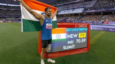 Indian President Droupadi Murmu, Prime Minister Narendra Modi Congratulate Javelin Thrower Sumit Antil for His Gold Medal Triumph at Paris Paralympics 2024