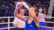 Bulgaria’s Svetlana Staneva Makes ‘X’ Sign After Losing Paris Olympics 2024 Women’s Boxing 57 kg Quarterfinal to Taiwan’s Lin Yu-Ting in Who Previously Failed Gender Test (Watch Video)