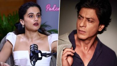 How Is Shah Rukh Khan Off-Camera? Taapsee Pannu Reveals Details on Her ‘Dunki’ Co-Star’s True Personality (Watch Video)