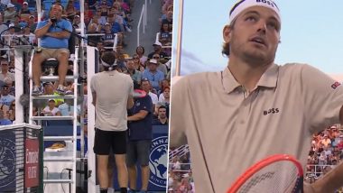 Taylor Fritz Argues With Chair Umpire Over ‘Ridiculous’ Decision During Cincinnati Open 2024 First Round Defeat to Brandon Nakashima (Watch Video)