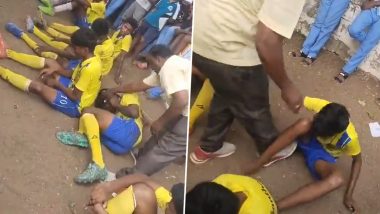 Viral Video Shows Football Coach in Tamil Nadu Beating Up Players After They Lost A Local School Match, Physical Education Teacher Reportedly Suspended