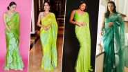 Hariyali Teej 2024: Janhvi Kapoor, Kiara Advani Pick Different Green Sarees for This Special Occasion (View Pics)