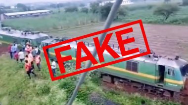 Train Entered Field After Derailing? PIB Fact Check Debunks Fake News of Train Accident Going Viral With Old Incident of 2022