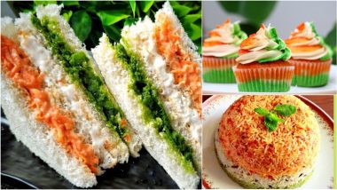 Independence Day 2024 Tricolour Recipes: From Sandwiches to Delicious Cupcakes, Add Patriotic Touch to Your Meal With These Dishes (Watch Videos)