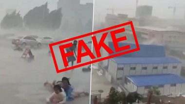 People Sent Flying in Air As Strong Storm Hits Pakistan’s Karachi? Old Video of Typhoon Mangkhut Hitting Hong Kong Goes Viral With Fake Claim