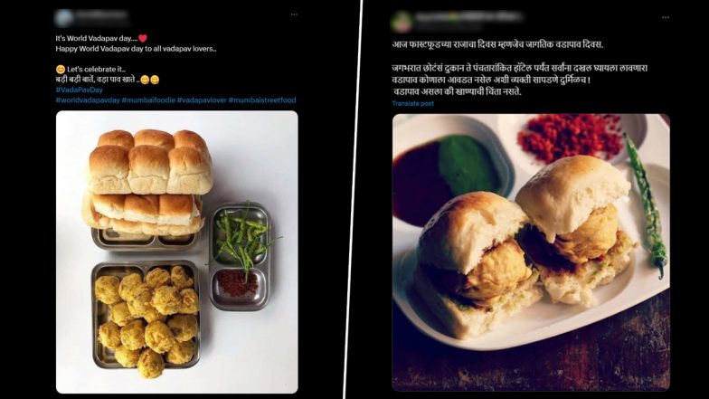 World Vada Pav Day 2024 Wishes and Images: Netizens Share Messages, Quotes, Wallpapers and Greetings To Celebrate the Quintessential Mumbai Street Food