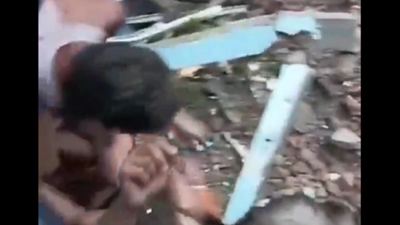 Vijayawada House Collapse: 1 Killed, Several Others Feared Trapped Under Debris After Landslides Trigger Houses To Collapse in Andhra Pradesh Following Incessant Rain (Watch Video)